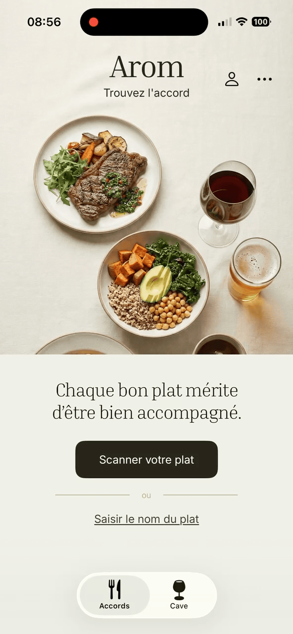 Démonstration de l'application Arom